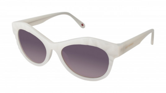 Lulu Guinness L131 Sunglasses, White (WHT)