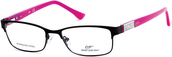 Candie's Eyes CA0130 Eyeglasses, 005 - Matte Black / Shiny Light Fuxia