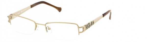Calligraphy F-384 Eyeglasses, Col1 - Gold