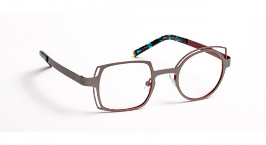 J.F. Rey JF2650 Eyeglasses, SATINED SILVER / RED (1030)