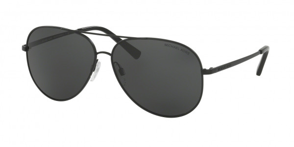 Michael Kors MK5016 KENDALL Sunglasses, 108287 KENDALL MATTE BLACK GREY SOLID (BLACK)
