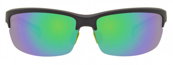 Greg Norman G4028 Sunglasses, 090 - Black & Lime Green