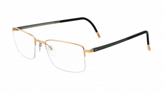 Silhouette Illusion Nylor 5457 Eyeglasses, 6051 Gold / Dark Green