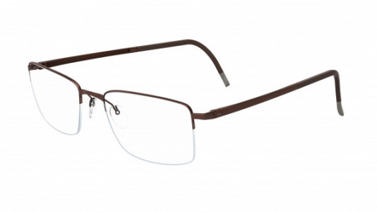 Silhouette Illusion Nylor 5457 Eyeglasses, 6076 Satined Brown