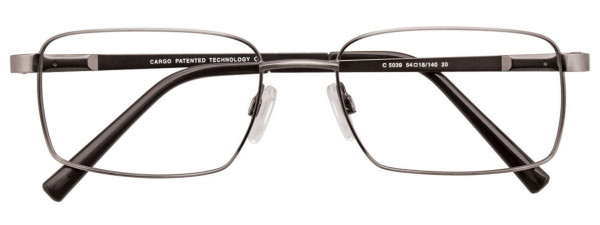 Cargo C5039 Eyeglasses, 020 - Satin Brushed Silver