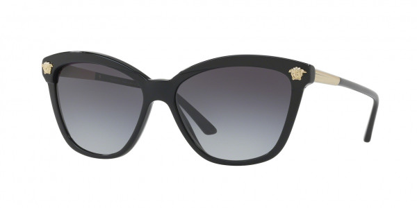 Versace VE4313 Sunglasses, GB1/8G BLACK GRAY GRADIENT (BLACK)