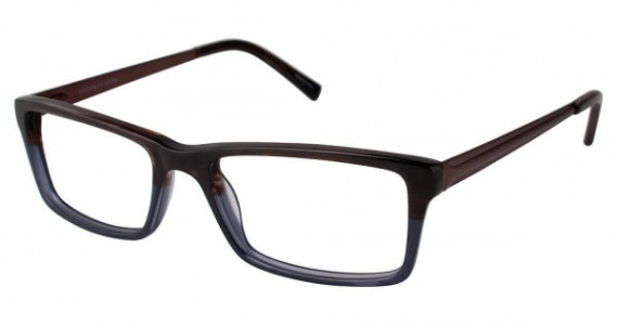 Geoffrey Beene G511 Eyeglasses, Brown/Blue (BRN)