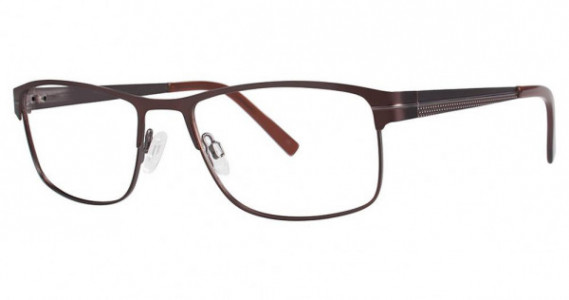 Giovani di Venezia GVX553 Eyeglasses, matte brown/gunmetal