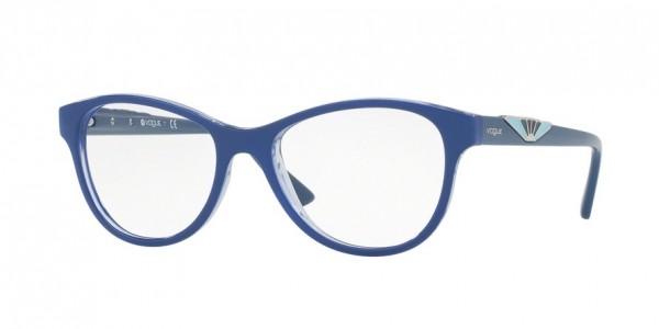 Vogue VO5055 Eyeglasses, 2407 TOP BLUE/BLUE TRANSPARENT (BLUE)