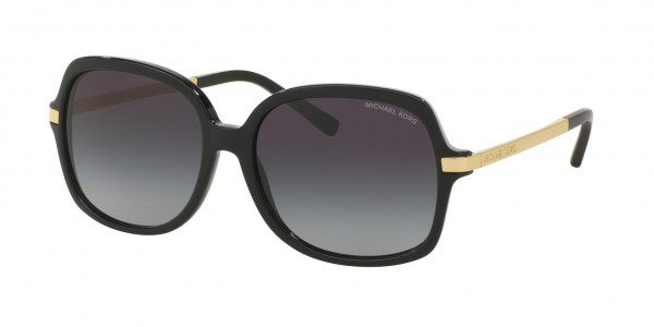 Michael Kors MK2024 ADRIANNA II Sunglasses, 316011 ADRIANNA II BLACK LIGHT GREY G (BLACK)