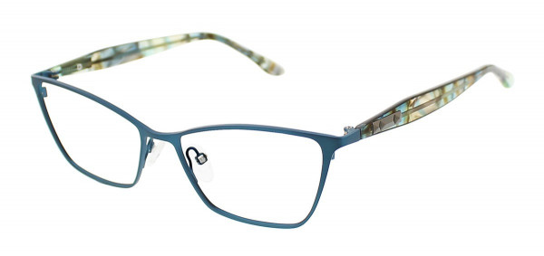 BCBGMAXAZRIA ROSETTE Eyeglasses, Aqua Blue