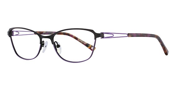 Bulova Kitty Hawk Eyeglasses, Black/Purple