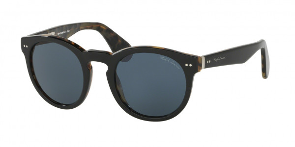 Ralph Lauren RL8146P Sunglasses, 5613R5 SHINY BLACK ON SPOTTY HAVANA G (BLACK)