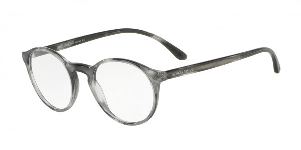 Giorgio Armani AR7127 Eyeglasses, 5565 STRIPED GREY (GREY)