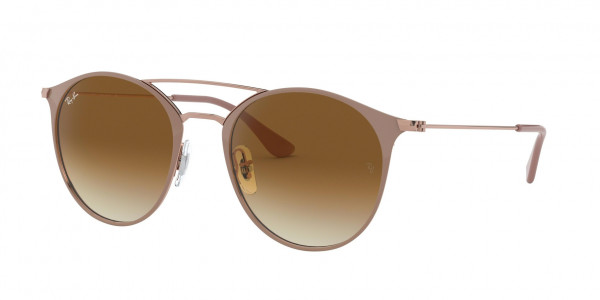 Ray-Ban RB3546 Sunglasses, 907151 BEIGE ON COPPER CLEAR GRADIENT (BROWN)