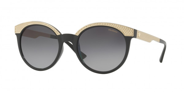 Versace VE4330 Sunglasses, GB1/T3 BLACK (BLACK)