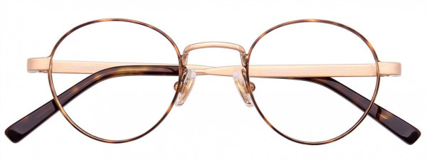 EasyClip EC434 Eyeglasses, 010 - Brushed Gold & Tortoise