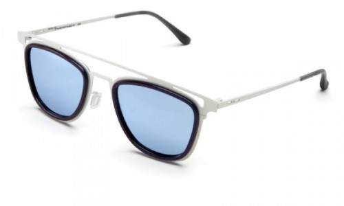 Italia Independent 0250C Sunglasses, White Glossy (0250C.001.GLS)