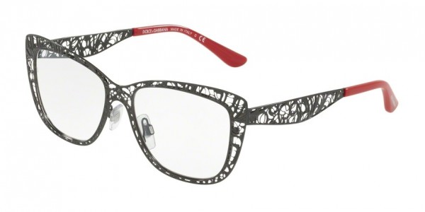 Dolce & Gabbana DG1287 Eyeglasses, 01 BLACK (BLACK)