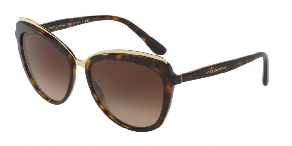 Dolce & Gabbana DG4304 Sunglasses, 502/13 HAVANA (HAVANA)