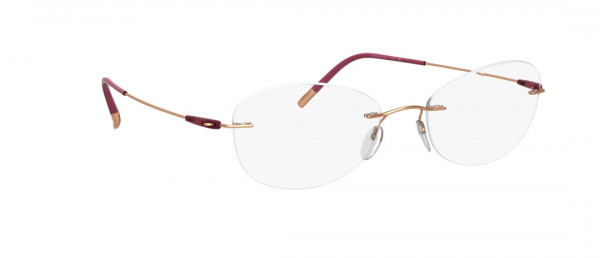 Silhouette Dynamics Colorwave BA Eyeglasses, 3530 Rose Gold / Raspberry
