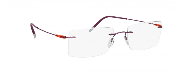 Silhouette Dynamics Colorwave BH Eyeglasses, 4040 Purple / Papaya