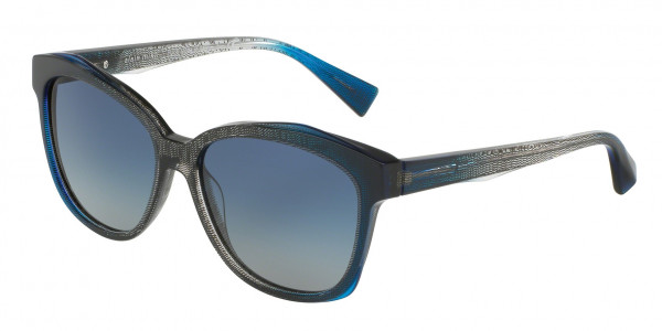 Alain Mikli A05028 Sunglasses, F0094L PONTILLE' BLACK BLUE (BLACK)