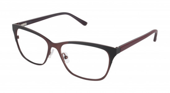 L.A.M.B. LA023 Eyeglasses, Burgundy Black (BUR)