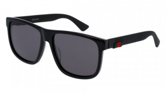 Gucci GG0010S Sunglasses, 001 - BLACK with GREY lenses