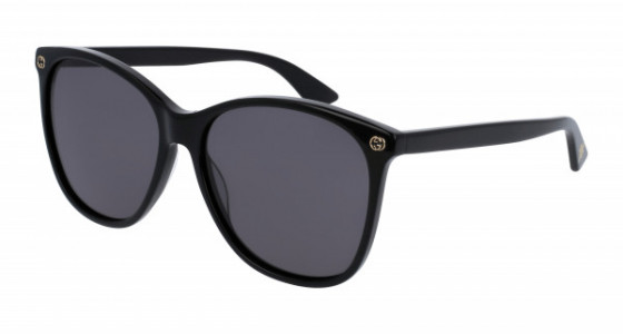 Gucci GG0024S Sunglasses, 001 - BLACK with GREY lenses