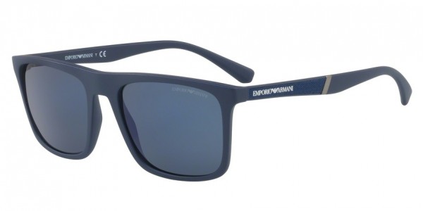 Emporio Armani EA4097 Sunglasses, 557596 MATTE BLUE (BLUE)
