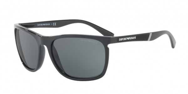 Emporio Armani EA4107 Sunglasses, 501787 BLACK (BLACK)