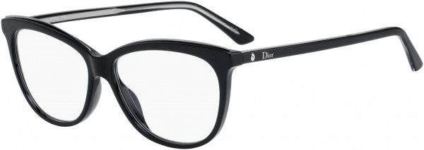 Christian Dior Montaigne 49 Eyeglasses, 0807 Black