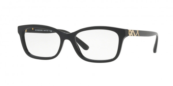 Burberry BE2249F Eyeglasses, 3001 BLACK (BLACK)