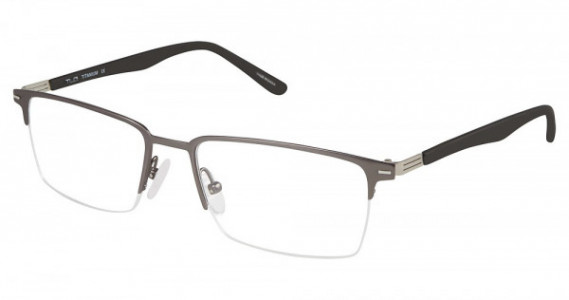 TLG NU018 Eyeglasses, C02 Mt Gnmetal /Blk