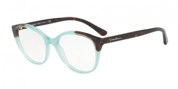 Giorgio Armani AR7138 Eyeglasses, 5583 GREEN/HAVANA (GREEN)