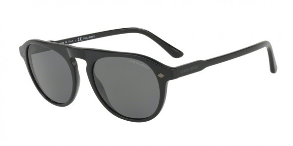 Giorgio Armani AR8096 Sunglasses, 5017K8 BLACK (BLACK)
