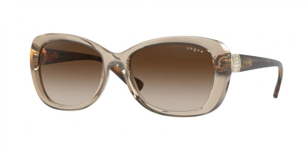 Vogue VO2943SB Sunglasses, 299013 TRANSPARENT LIGHT BROWN BROWN (BEIGE)