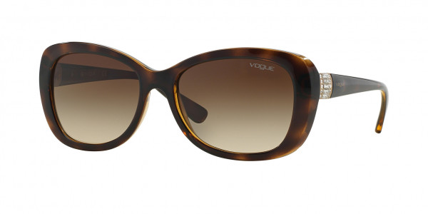 Vogue VO2943SB Sunglasses, W65613 DARK HAVANA BROWN GRADIENT (BROWN)