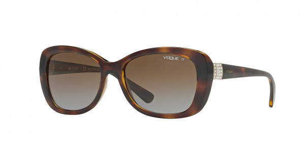 Vogue VO2943SB Sunglasses, W656T5 DARK HAVANA BROWN GRADIENT POL (BROWN)