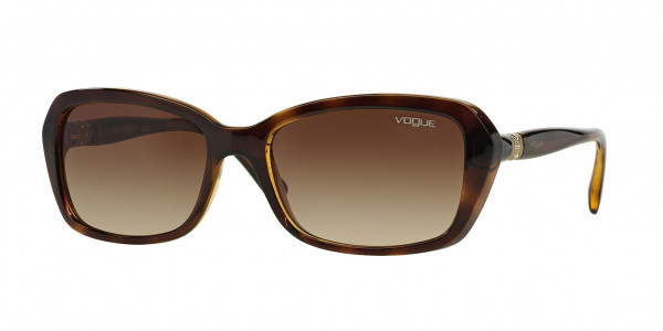 Vogue VO2964SB Sunglasses, W65613 DARK HAVANA BROWN GRADIENT (BROWN)