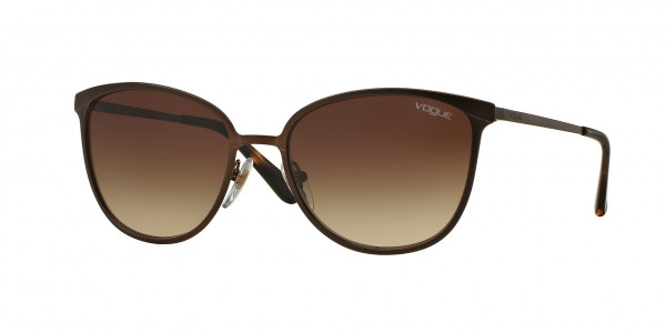 Vogue VO4002S Sunglasses, 507813 TOP HAVANA/GOLD GRADIENT BROWN (BROWN)