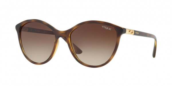 Vogue VO5165S Sunglasses, W65613 DARK HAVANA BROWN GRADIENT (BROWN)