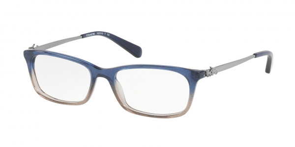 Coach HC6110 Eyeglasses, 5489 BLUE BEIGE GLITTER GRADIENT (BLUE)