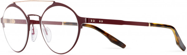 Safilo Design Canalino 01 Eyeglasses, 0E28 Semi Matte Burgundy / Gold Red