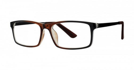 Modern Times SECURE Eyeglasses, Brown/Crystal