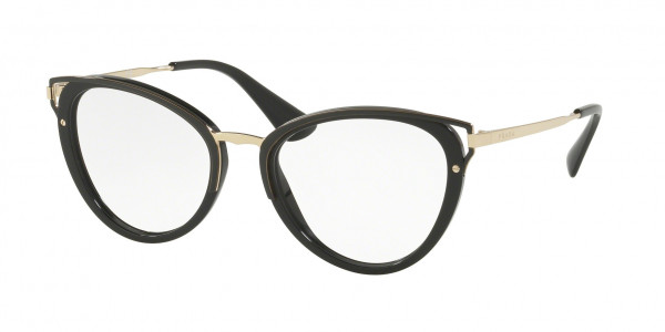 Prada PR 53UV CATWALK Eyeglasses, 1AB1O1 CATWALK BLACK (BLACK)