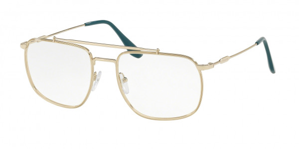 Prada PR 56UV Eyeglasses, ZVN1O1 PALE GOLD (GOLD)