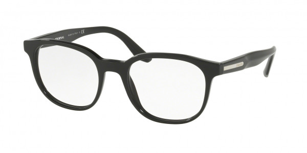 Prada PR 04UVF CONCEPTUAL Eyeglasses, 1AB1O1 BLACK (BLACK)