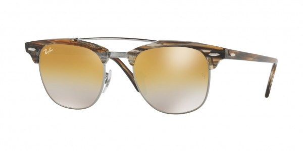 Ray-Ban RB3816 CLUBMASTER DOUBLEBRIDGE Sunglasses, 1238I3 CLUBMASTER DOUBLEBRIDGE GUNMET (GREY)